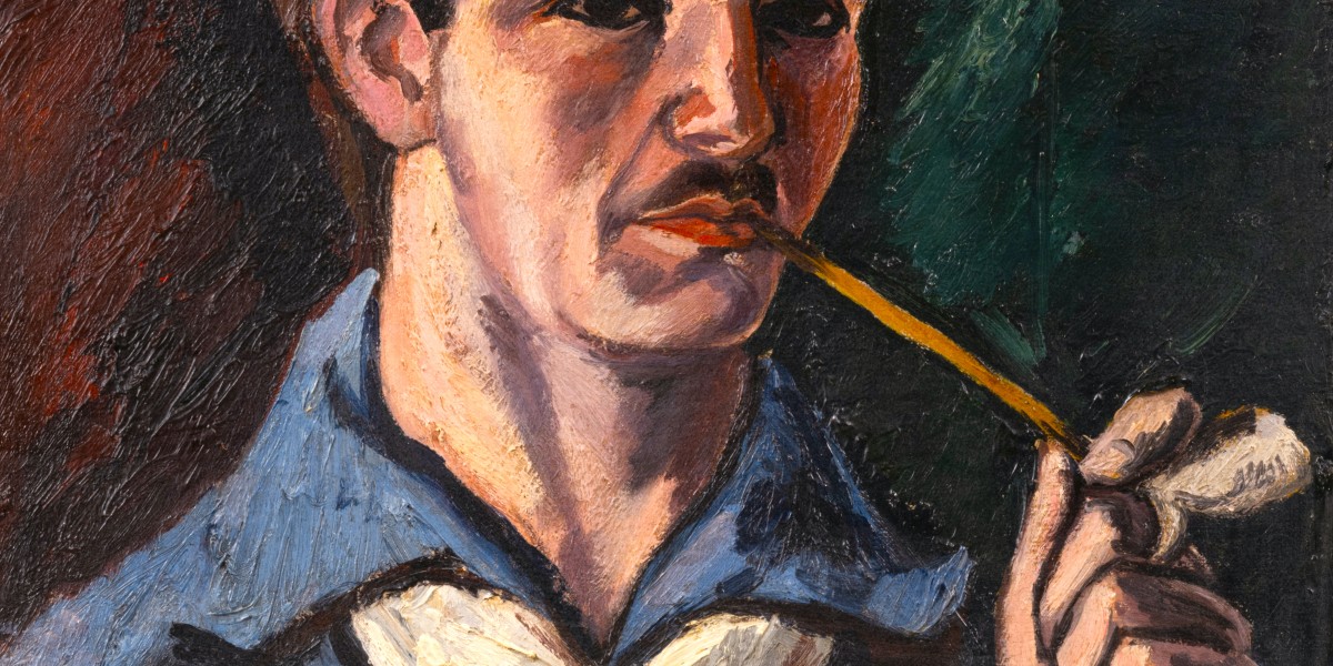 Autoportrait à la pipe